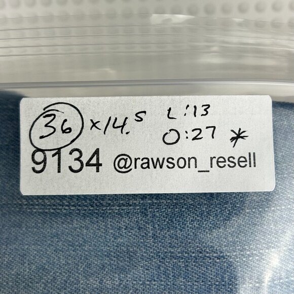 Den'em‎ Jenz Denim Y2K Cargo Jean Shorts Size 36 Light Wash Work Wear Skate Blue - Picture 8 of 8